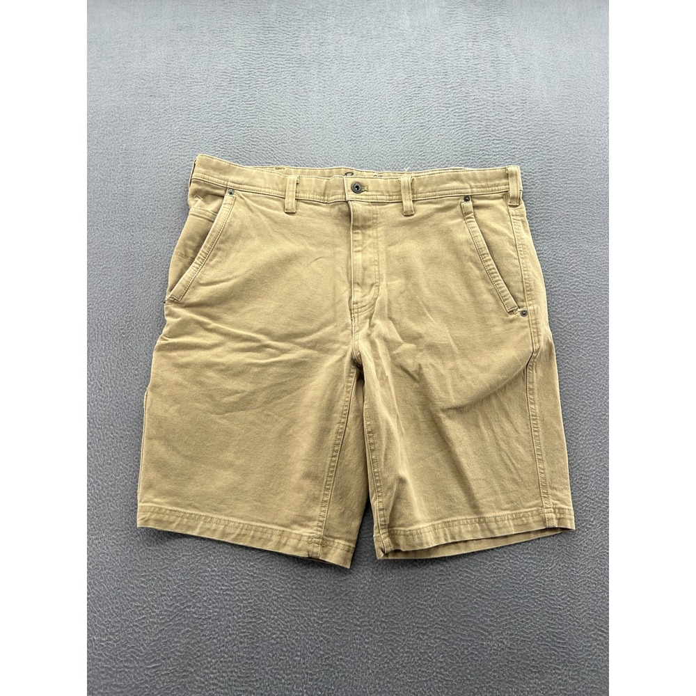 Eddie Bauer Shorts Mens 38 Classic Fit Canvas Flat Front Khaki Cotton Hiking